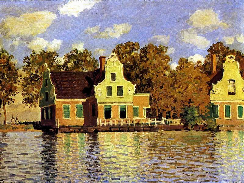 Ein ähnliches Haus auf dem Biild von Claude Monet